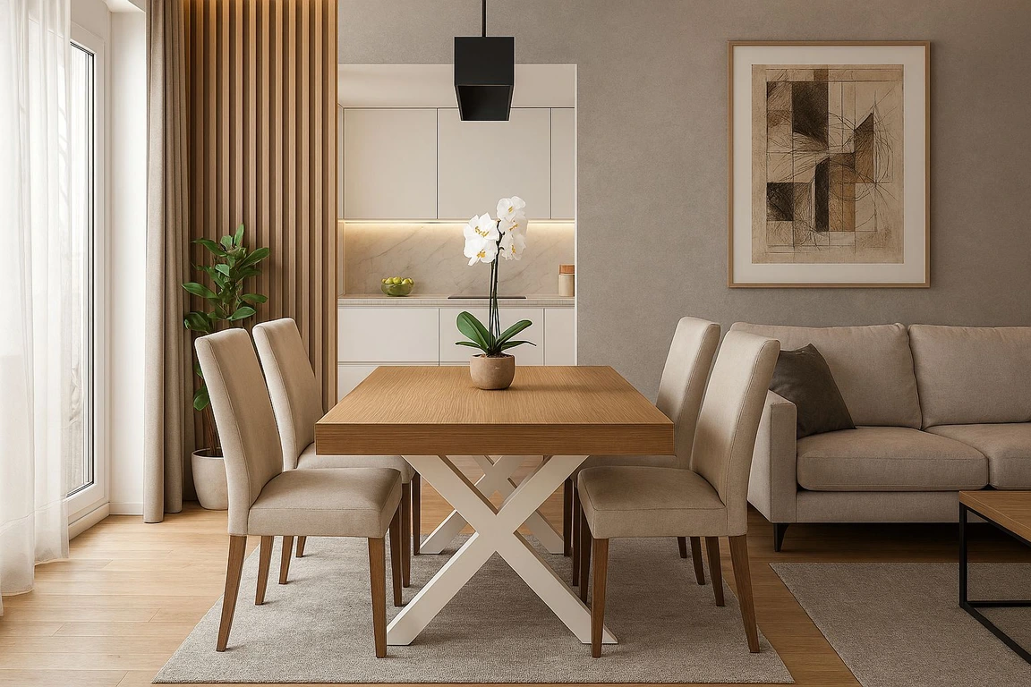 sillas de calidad junto a una mesa de comedor de calidad